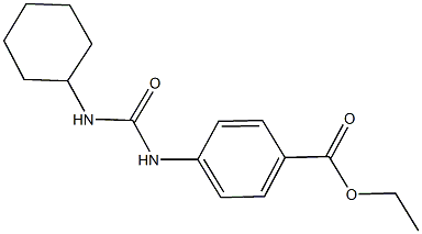 ethyl 4-{[(cyclohexylamino)carbonyl]amino}benzoate Struktur