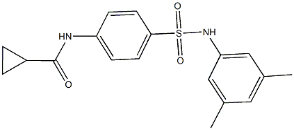 N-{4-[(3,5-dimethylanilino)sulfonyl]phenyl}cyclopropanecarboxamide Struktur