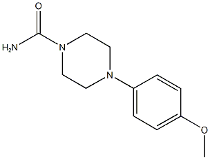 4-(4-methoxyphenyl)-1-piperazinecarboxamide Struktur