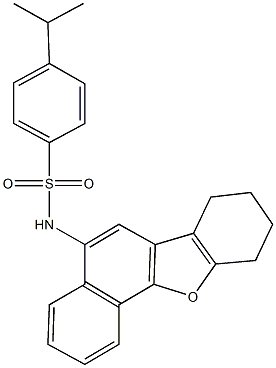 4-isopropyl-N-(7,8,9,10-tetrahydronaphtho[1,2-b][1]benzofuran-5-yl)benzenesulfonamide Struktur