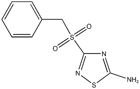 3-(benzylsulfonyl)-1,2,4-thiadiazol-5-ylamine Struktur