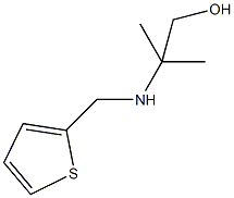 2-methyl-2-[(2-thienylmethyl)amino]-1-propanol Struktur