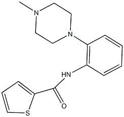 N-[2-(4-methyl-1-piperazinyl)phenyl]-2-thiophenecarboxamide Struktur