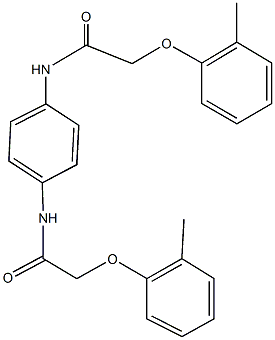 2-(2-methylphenoxy)-N-(4-{[(2-methylphenoxy)acetyl]amino}phenyl)acetamide Struktur