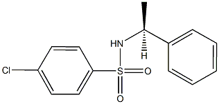 4-chloro-N-(1-phenylethyl)benzenesulfonamide Struktur