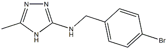 N-(4-bromobenzyl)-N-(5-methyl-4H-1,2,4-triazol-3-yl)amine Struktur