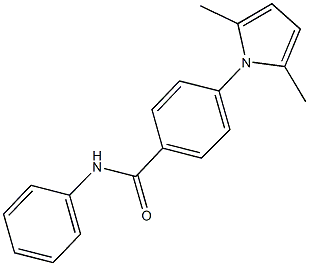 4-(2,5-dimethyl-1H-pyrrol-1-yl)-N-phenylbenzamide Struktur