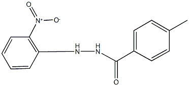 N'-{2-nitrophenyl}-4-methylbenzohydrazide Struktur