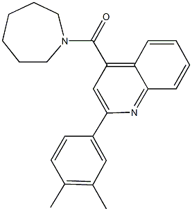 4-(1-azepanylcarbonyl)-2-(3,4-dimethylphenyl)quinoline Struktur