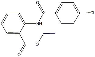 ethyl 2-[(4-chlorobenzoyl)amino]benzoate Struktur