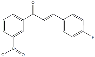 3-(4-fluorophenyl)-1-{3-nitrophenyl}-2-propen-1-one Struktur