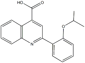 2-(2-isopropoxyphenyl)-4-quinolinecarboxylic acid Struktur