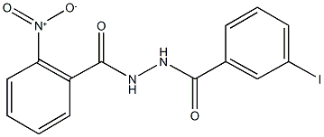 2-nitro-N'-(3-iodobenzoyl)benzohydrazide Struktur