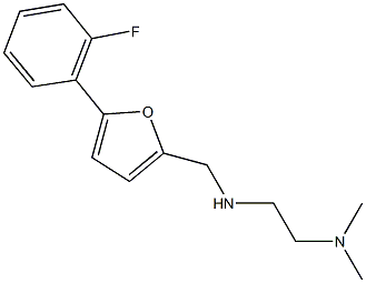 N-[2-(dimethylamino)ethyl]-N-{[5-(2-fluorophenyl)-2-furyl]methyl}amine Struktur