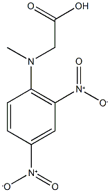 [2,4-dinitro(methyl)anilino]acetic acid Struktur