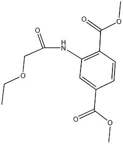 dimethyl 2-[(ethoxyacetyl)amino]terephthalate Struktur