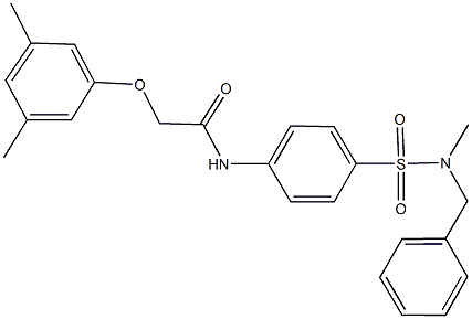 N-(4-{[benzyl(methyl)amino]sulfonyl}phenyl)-2-(3,5-dimethylphenoxy)acetamide Struktur