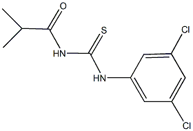 N-(3,5-dichlorophenyl)-N'-isobutyrylthiourea Struktur