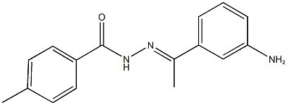 N'-[1-(3-aminophenyl)ethylidene]-4-methylbenzohydrazide Struktur