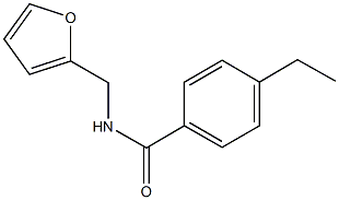 4-ethyl-N-(2-furylmethyl)benzamide Struktur