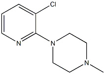 1-(3-chloro-2-pyridinyl)-4-methylpiperazine Struktur