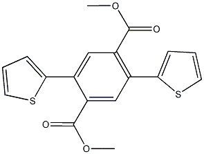 dimethyl 2,5-di(2-thienyl)terephthalate Struktur