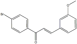 1-(4-bromophenyl)-3-(3-methoxyphenyl)-2-propen-1-one Struktur