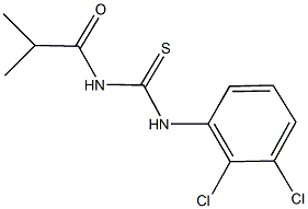 N-(2,3-dichlorophenyl)-N'-isobutyrylthiourea Struktur