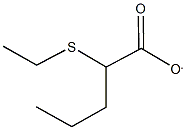 2-(ethylsulfanyl)pentanoic acid Struktur