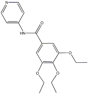 3,4,5-triethoxy-N-(4-pyridinyl)benzamide Struktur