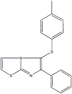 4-methylphenyl 6-phenylimidazo[2,1-b][1,3]thiazol-5-yl sulfide Struktur