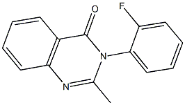 3-(2-fluorophenyl)-2-methyl-4(3H)-quinazolinone Struktur