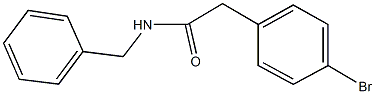 N-benzyl-2-(4-bromophenyl)acetamide Struktur