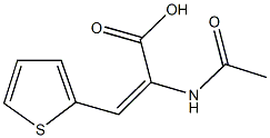 2-(acetylamino)-3-(2-thienyl)acrylic acid Struktur