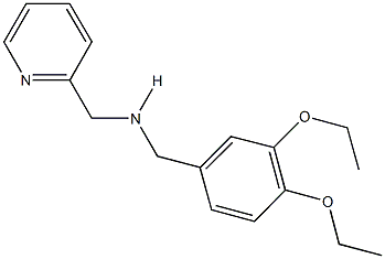 N-(3,4-diethoxybenzyl)-N-(2-pyridinylmethyl)amine Struktur