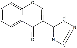 3-(1H-tetraazol-5-yl)-4H-chromen-4-one Struktur