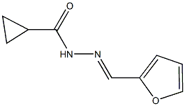 N'-(2-furylmethylene)cyclopropanecarbohydrazide Struktur