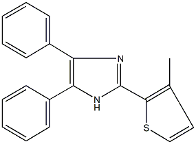 2-(3-methyl-2-thienyl)-4,5-diphenyl-1H-imidazole Struktur