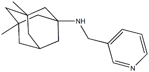 N-(3,5-dimethyl-1-adamantyl)-N-(3-pyridinylmethyl)amine Struktur