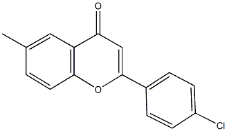 2-(4-chlorophenyl)-6-methyl-4H-chromen-4-one Struktur