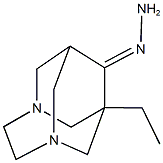 1-ethyl-3,6-diazatricyclo[4.3.1.1~3,8~]undecan-9-one hydrazone Struktur