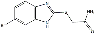 2-[(6-bromo-1H-benzimidazol-2-yl)sulfanyl]acetamide Struktur