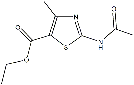 ethyl 2-(acetylamino)-4-methyl-1,3-thiazole-5-carboxylate Struktur