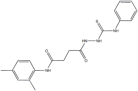 4-[2-(anilinocarbothioyl)hydrazino]-N-(2,4-dimethylphenyl)-4-oxobutanamide Struktur