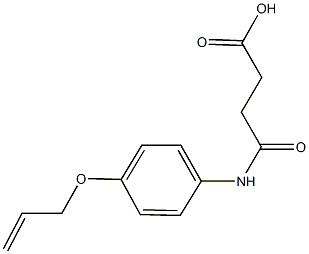 4-[4-(allyloxy)anilino]-4-oxobutanoic acid Struktur