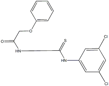 N-(3,5-dichlorophenyl)-N'-(phenoxyacetyl)thiourea Struktur