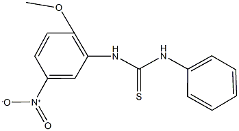 N-{5-nitro-2-methoxyphenyl}-N'-phenylthiourea Struktur