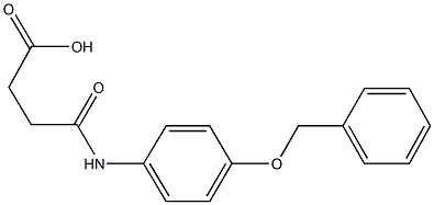 4-[4-(benzyloxy)anilino]-4-oxobutanoic acid Struktur