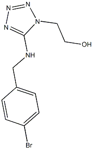 2-{5-[(4-bromobenzyl)amino]-1H-tetraazol-1-yl}ethanol Struktur