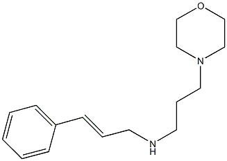 N-cinnamyl-N-[3-(4-morpholinyl)propyl]amine Struktur